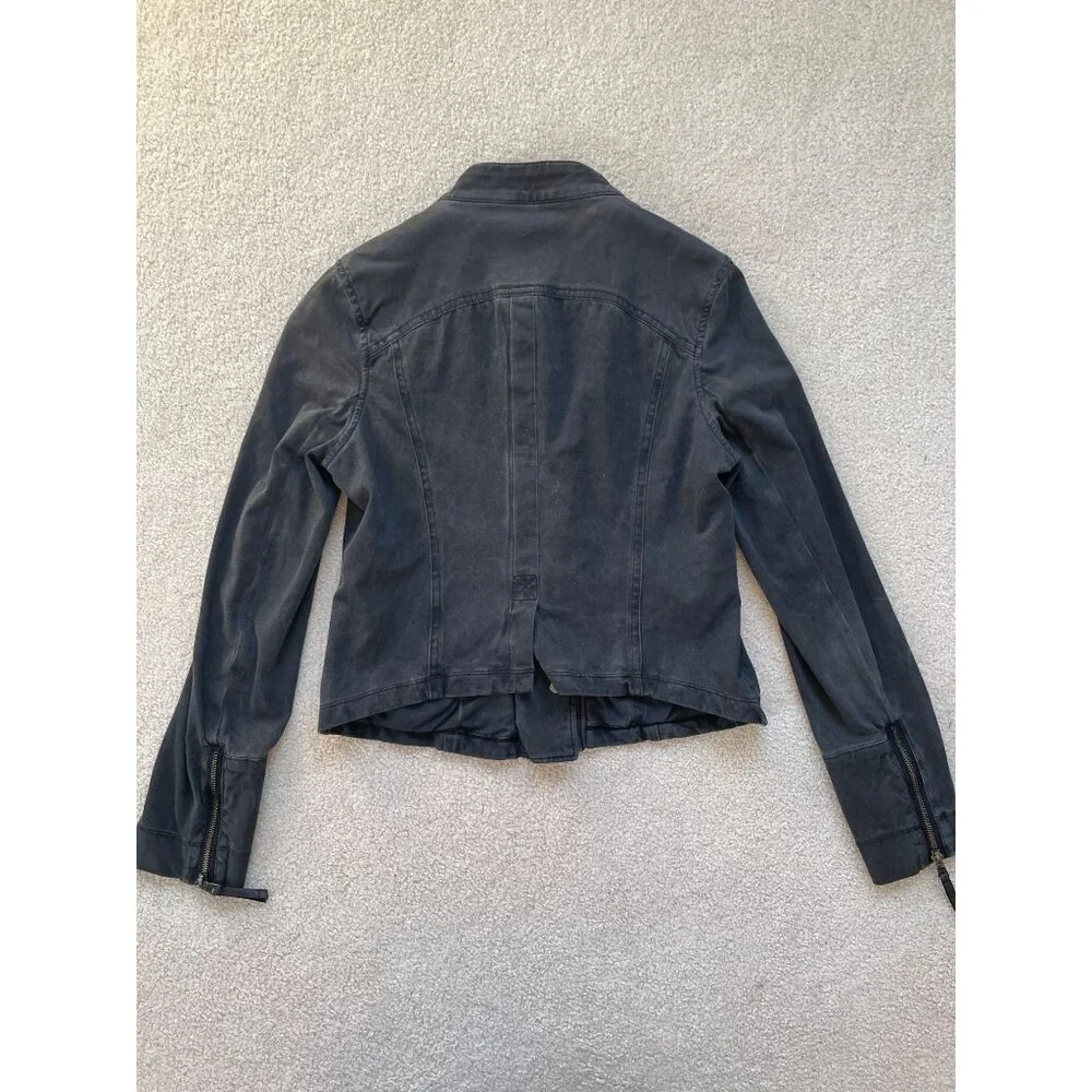 Anthropologie Marrakech Women's Small Harlow Asymmetrical Moto Jacket Leather - Picture 6 of 9